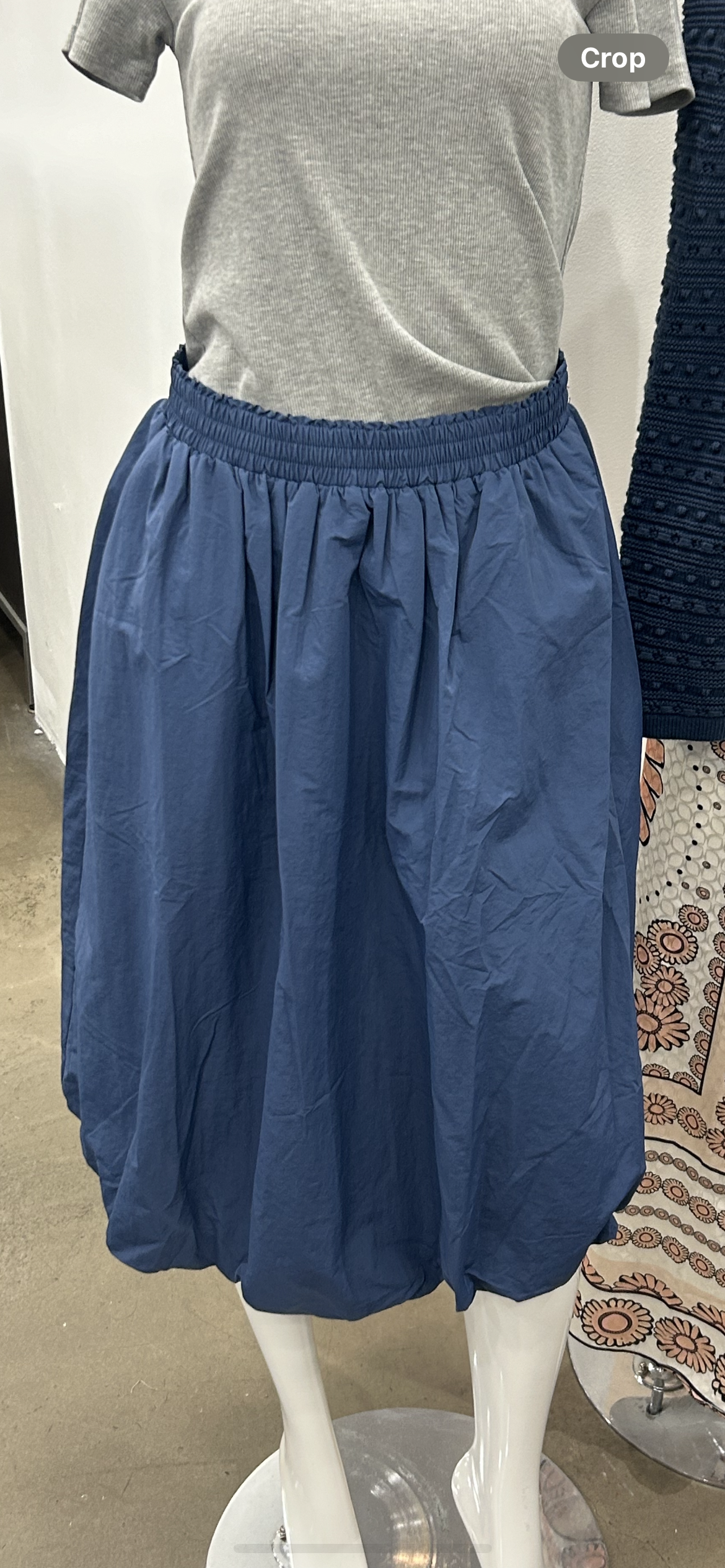 Audrey bubble hem midi skirt