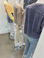 Load image into Gallery viewer, Cropped long sleeve crew neck top
