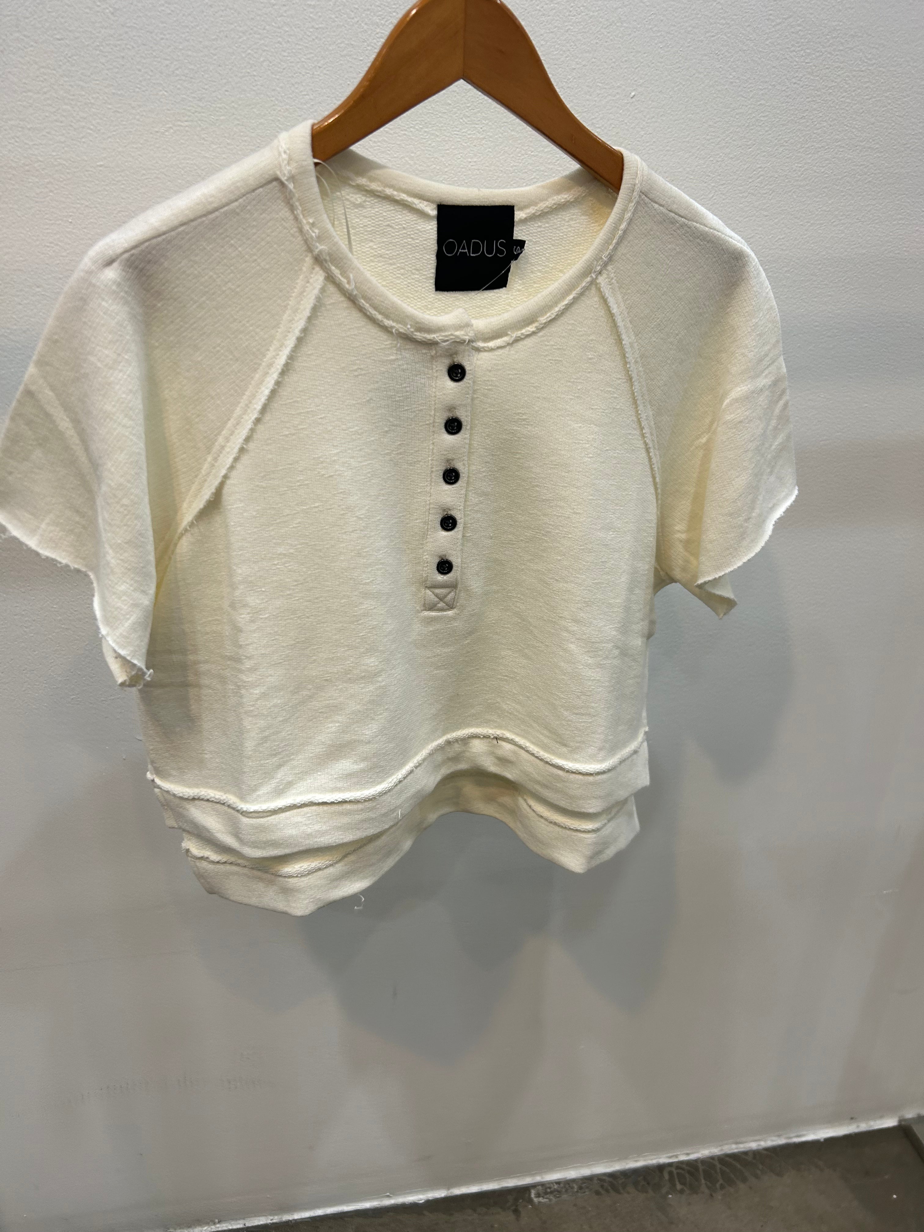 cropped baseball tee