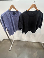Load image into Gallery viewer, cropped hi loose ss tee shirt
