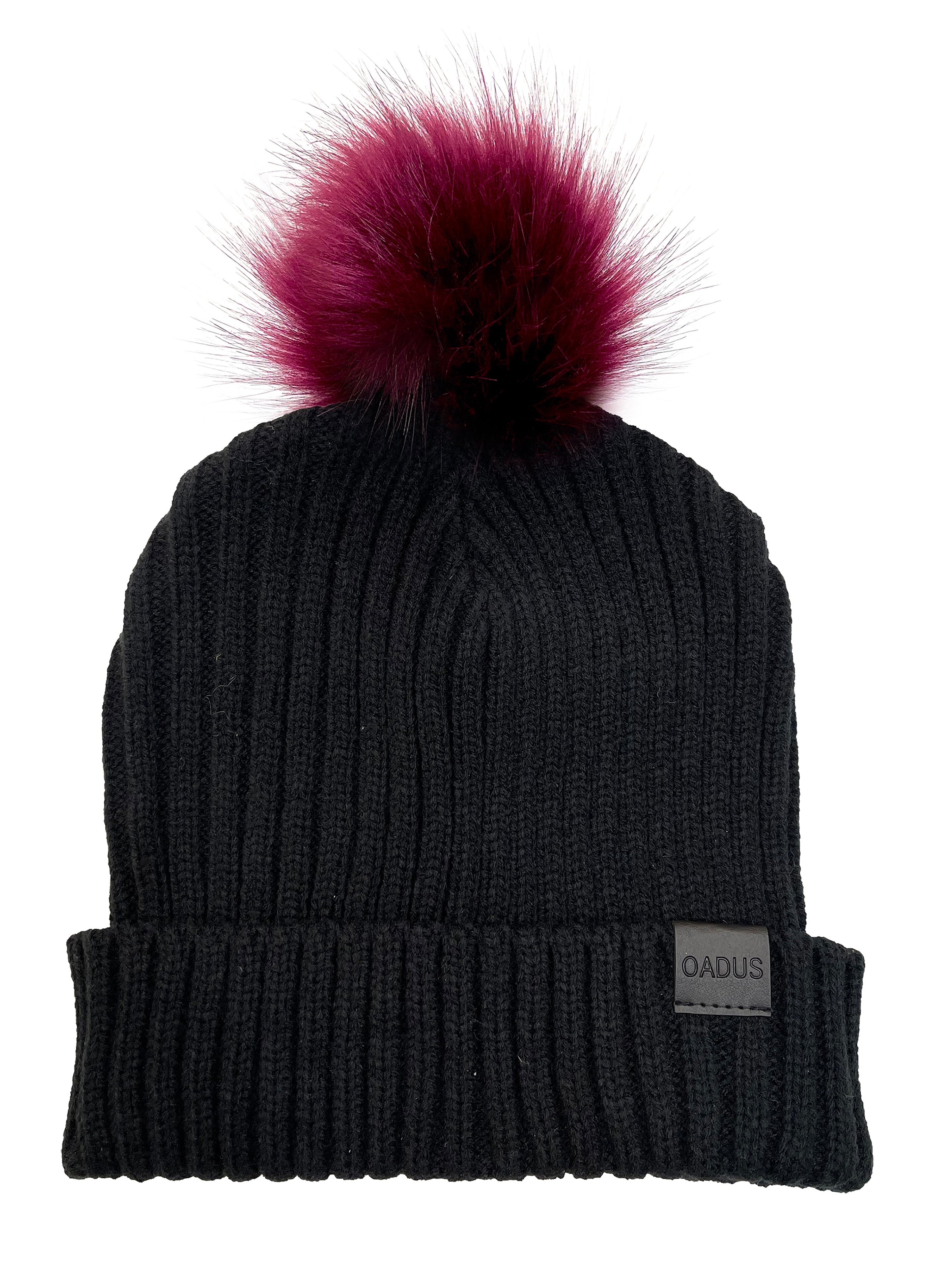 The Pom Hat - Black/Berry