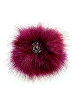 Load image into Gallery viewer, The Pom Hat - Black/Berry
