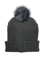 Load image into Gallery viewer, The Pom Hat - Charcoal/Charcoal
