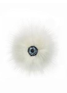The Pom Hat - Charcoal/White