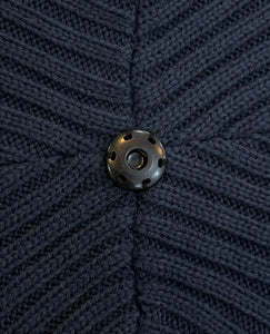 The Pom Hat - Navy/Navy