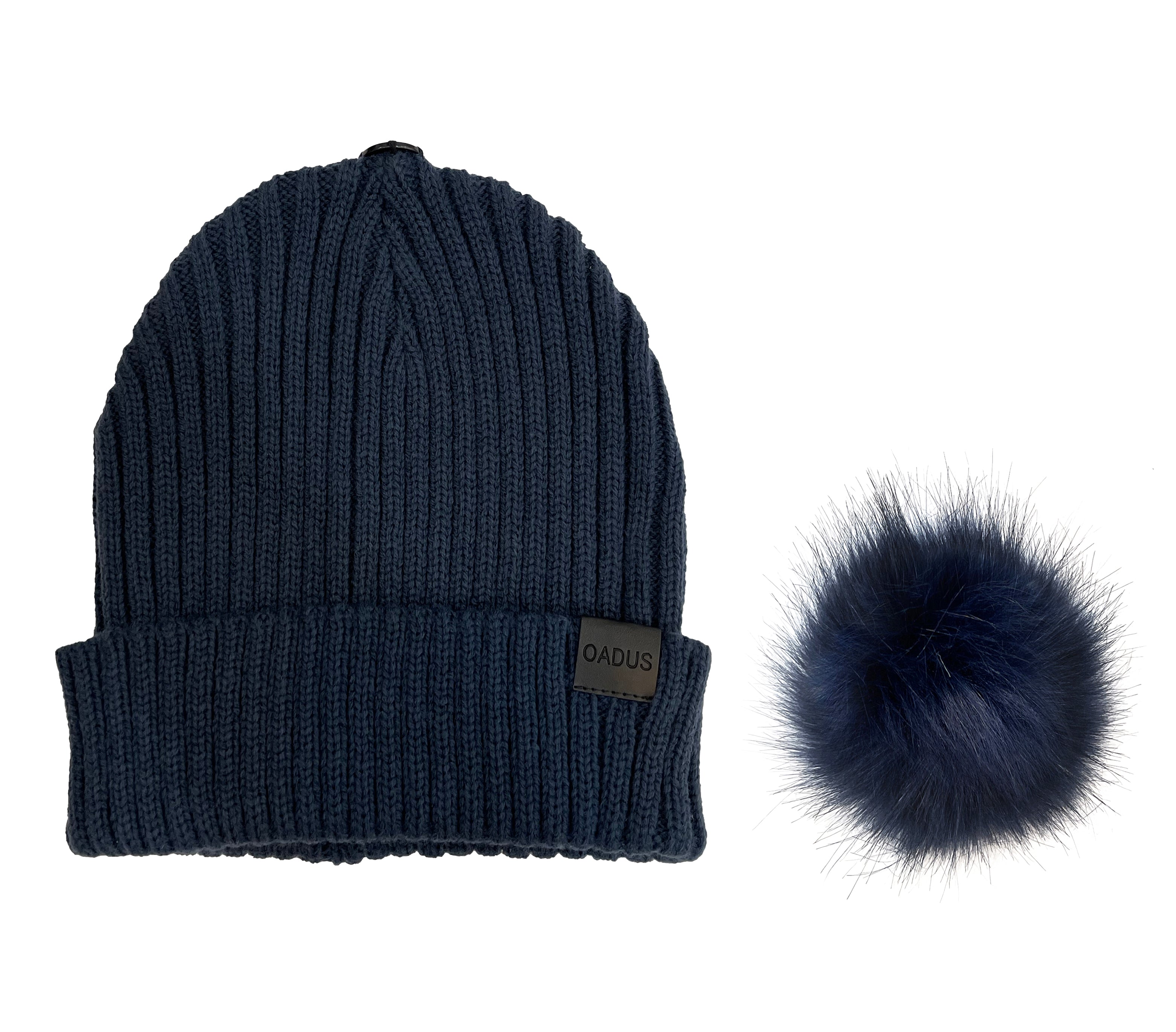 The Pom Hat - Navy/Navy
