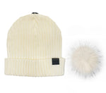 Load image into Gallery viewer, The Pom Hat - Ivory/Ivory
