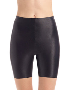 Commando Faux Leather Biker Shorts