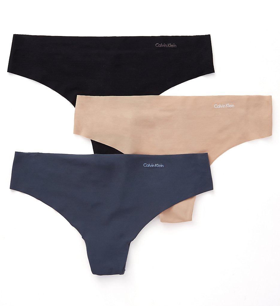 Calvin Klein Invisibles 3-Pack Seamless Thong