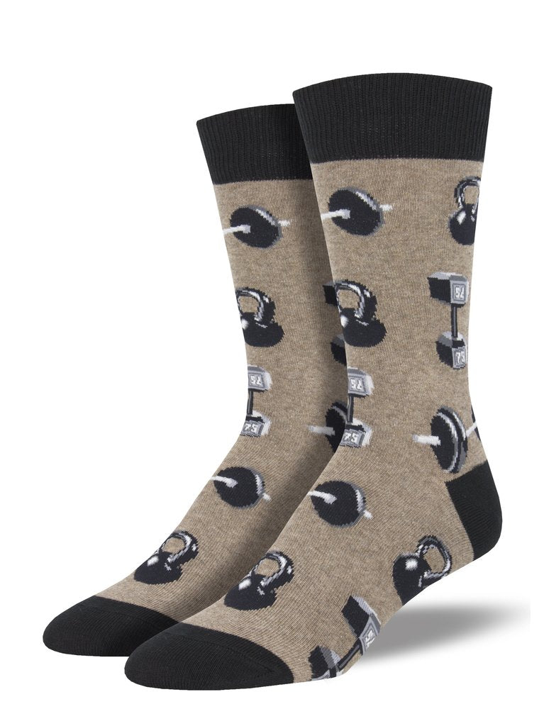 Socksmith Men's "Do You Even Lift, Bro?" Crew Socks