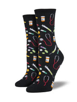Load image into Gallery viewer, Socksmith Women&#39;s &quot;Meds&quot; Crew Socks
