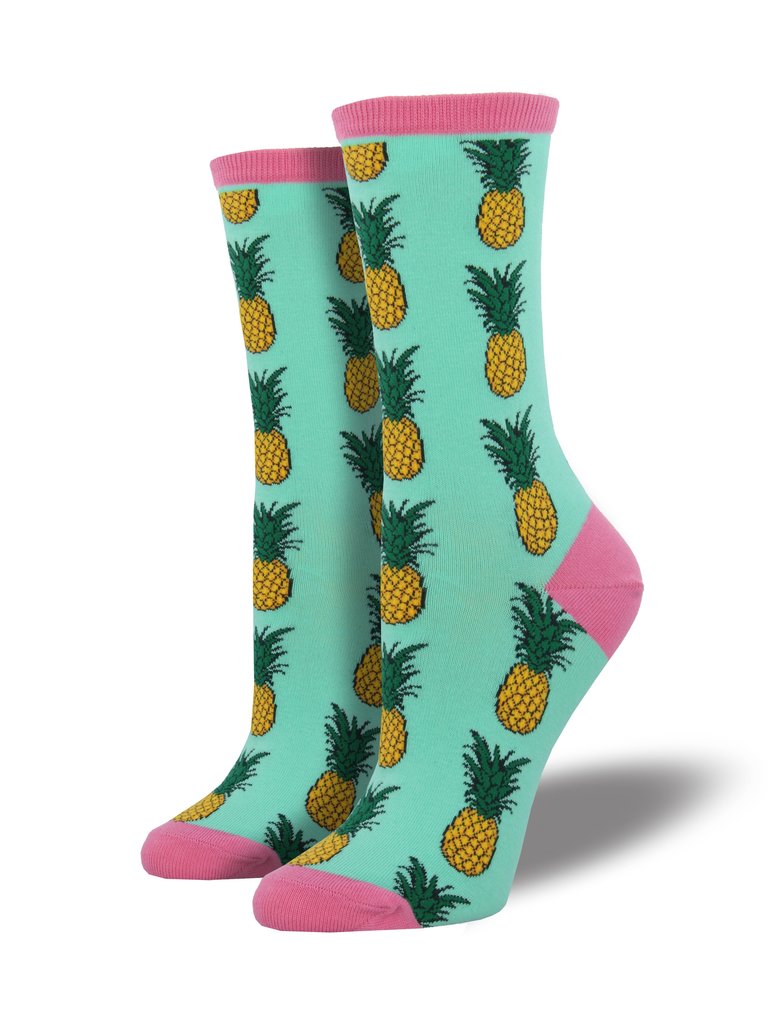 Socksmith Women's "Pineapple" Crew Socks